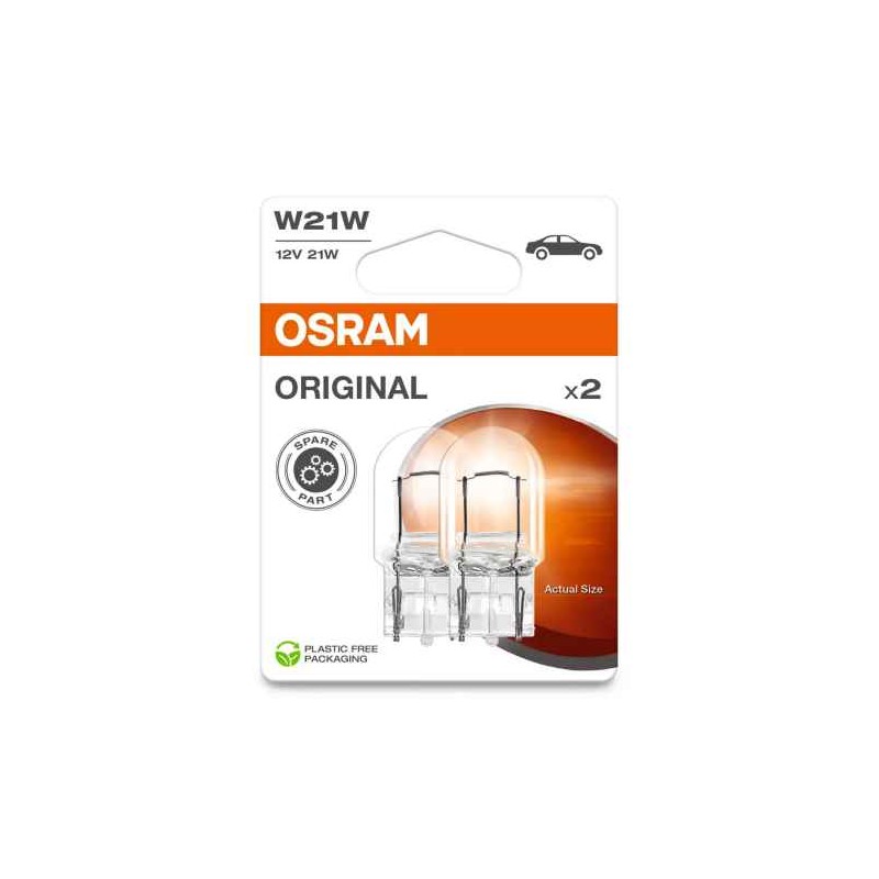 OSRAM LEMPUTĖS W21W 12V BA15S