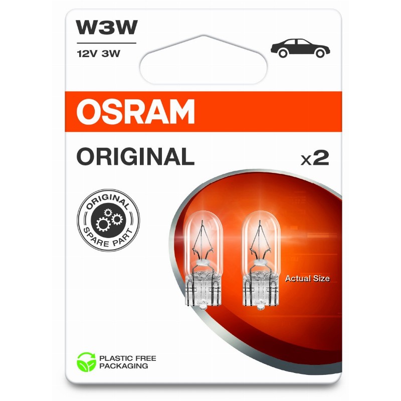 OSRAM LEMPUTĖS W3W 12V 3W W2.1X9.5D