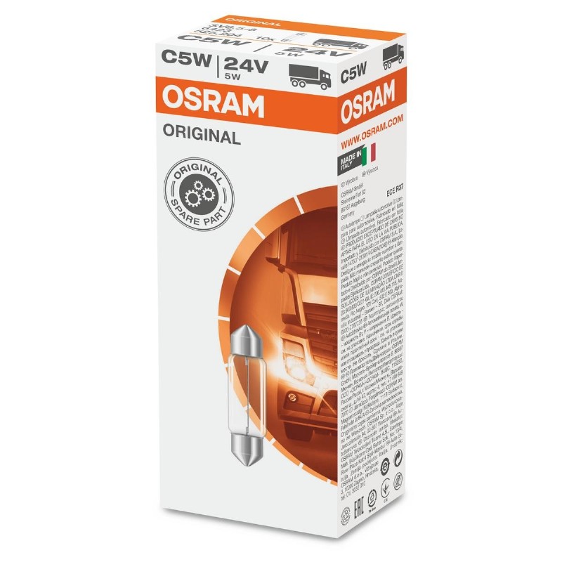 OSRAM LEMPUTĖS C5W 5W 24V SV8,5-8