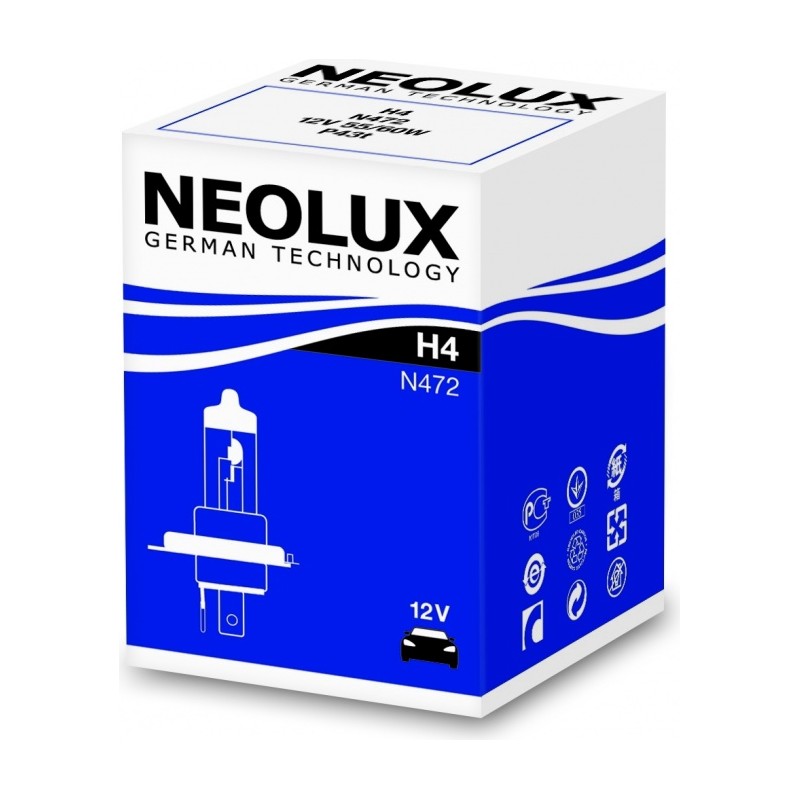 NEOLUX LEMPUTĖS H4 60/55W 12V P43T