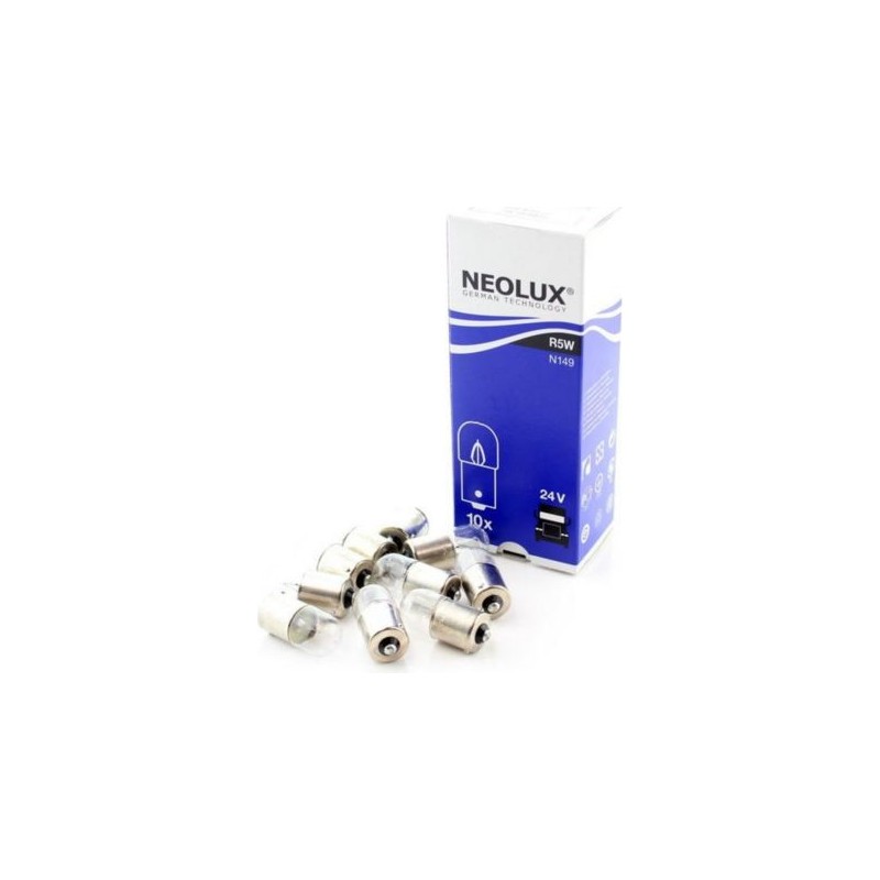 NEOLUX LEMPUTĖS R5W 24V BA15S 5XFS10