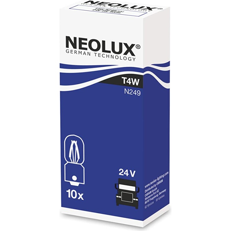NEOLUX LEMPUTĖS T4W 24V BA9S
