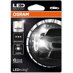 OSRAM LEMPUTĖS LED 1W 12V SV8.5-8 5XBLI1 31MM