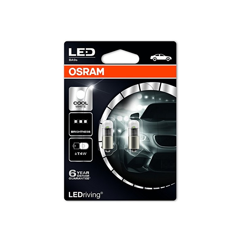 OSRAM LEMPUTĖS 1W 12V BA9S  5XBLI2 4K