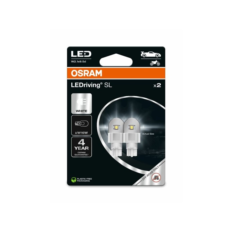 OSRAM LEMPUTĖS W16W 02B 12V 2W W2,1X9,5D