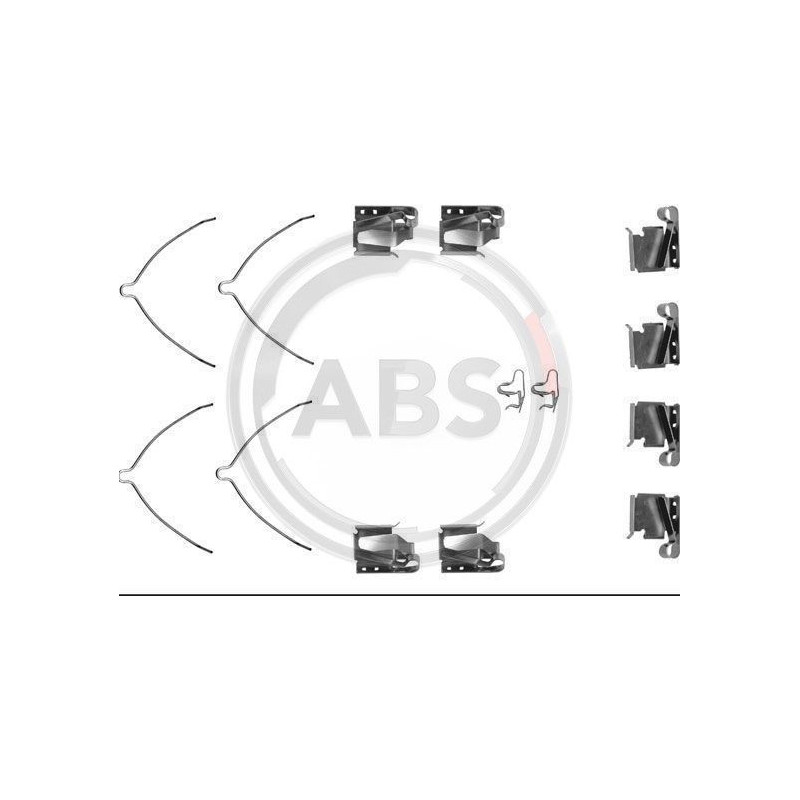 Laikikliai stabdžių kaladėlių