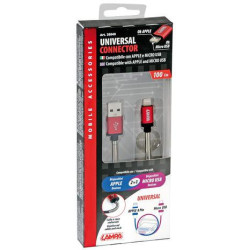 Kabelis universalus USB Apple/Micro USB