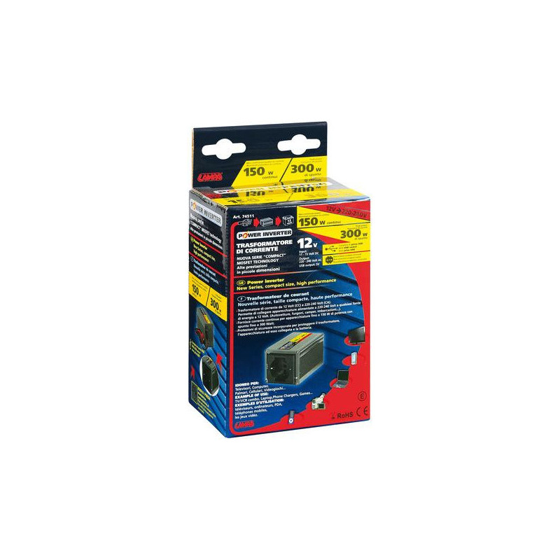 Srovės keitiklis 12V/220V 150W
