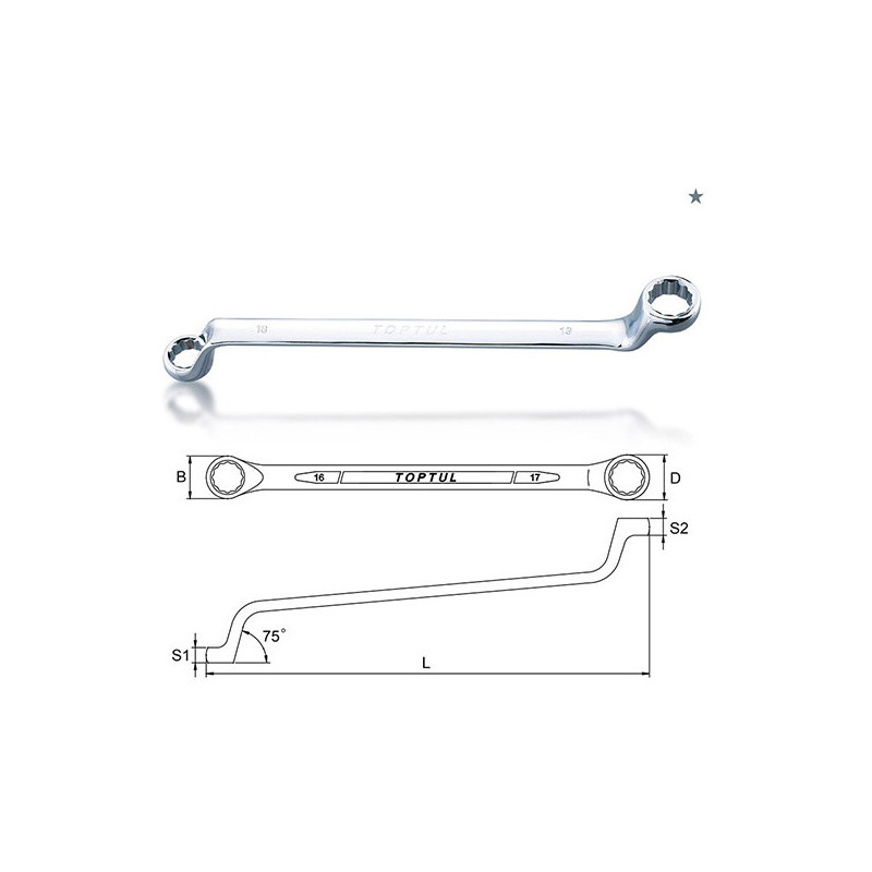 Raktas kilpinis 11x13mm