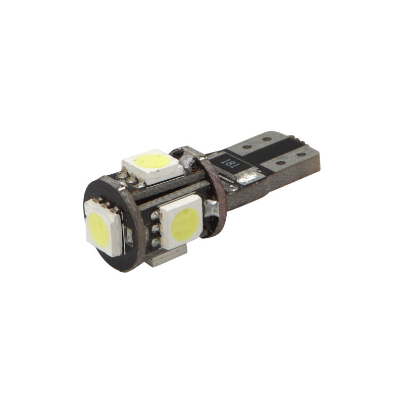 SMD T10 5LED BALTA