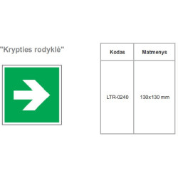 Lipdukas  "Krypties rodyklė"
