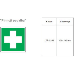 Lipdukas "Pirmoji pagalba" 