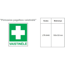 Lipdukas "Pirmosios pagalbos vaistinėlė" 