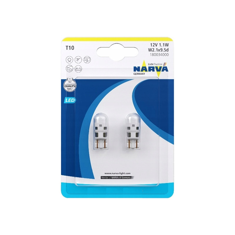 Lemputės LED W5W Range Performance