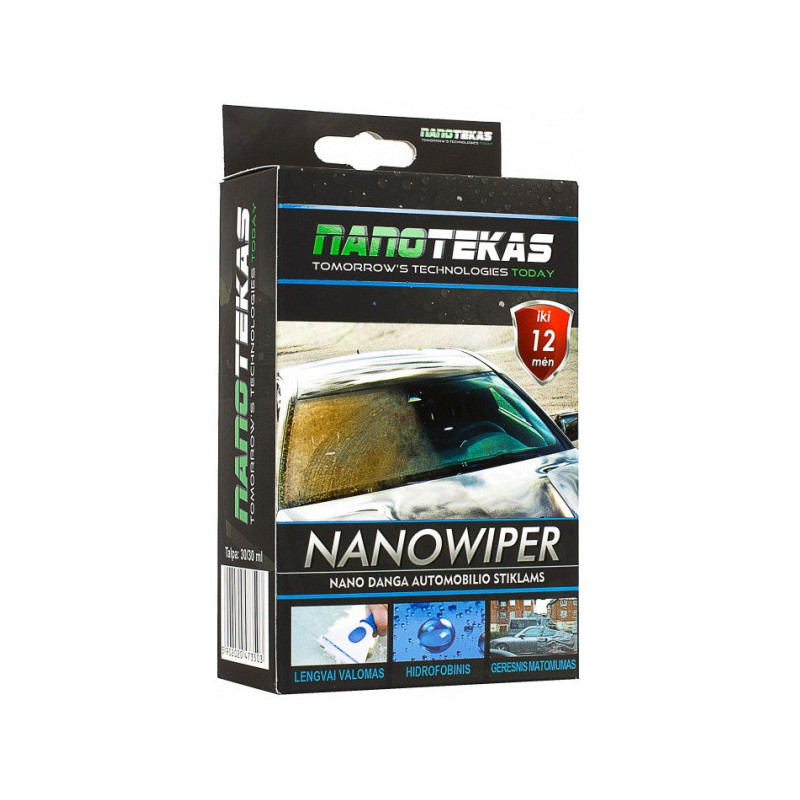 Nano danga priekiniam stiklui NANO WIPER 30/30 ml