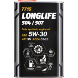Alyva 7715 METAL LONGLIFE 504/507 5W30 1L