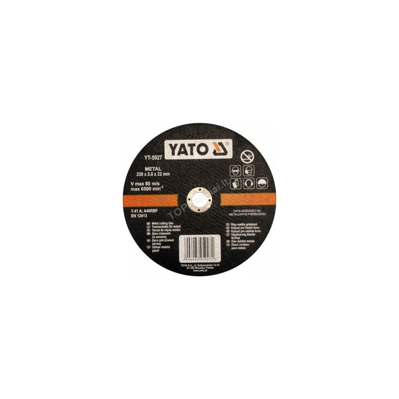 Diskas metalo pjovimo 230x2,0x22mm