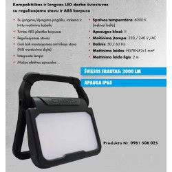 LED darbo šviestuvas 240V/25W