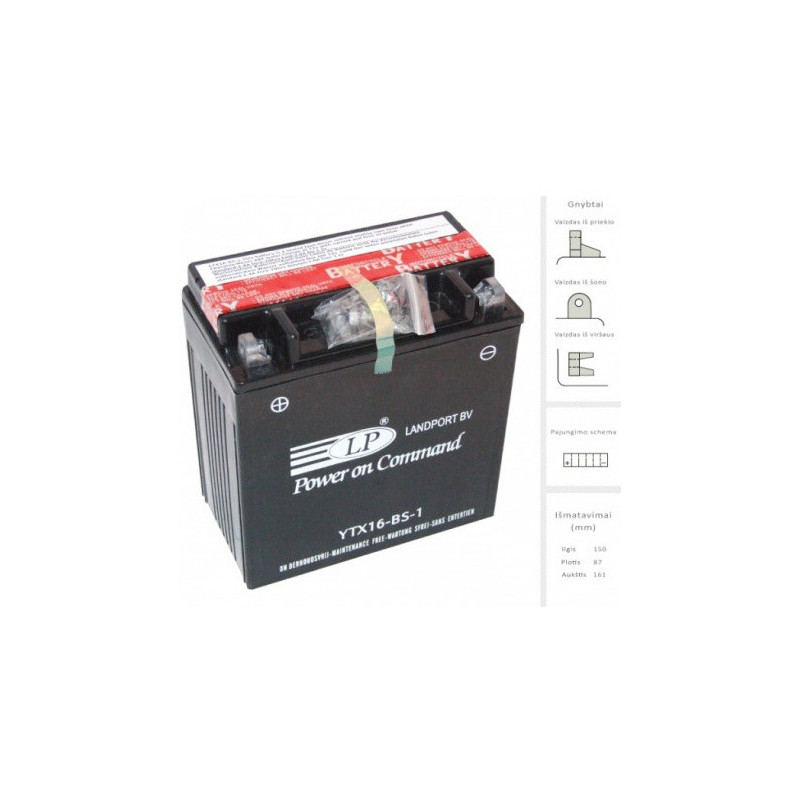 Akumuliatorius 14Ah 230A 12V