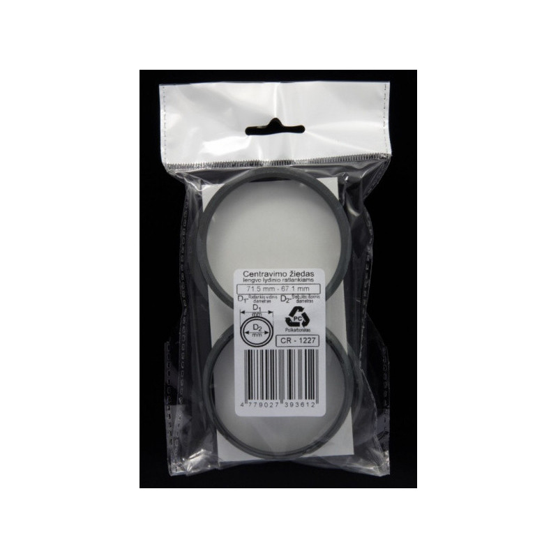 Centravimo žiedai 71.5mm-67.1mm