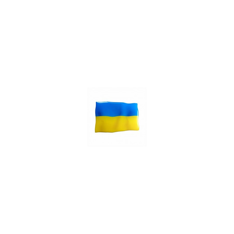 Iškilus lipdukas "Ukrainos vėliava"