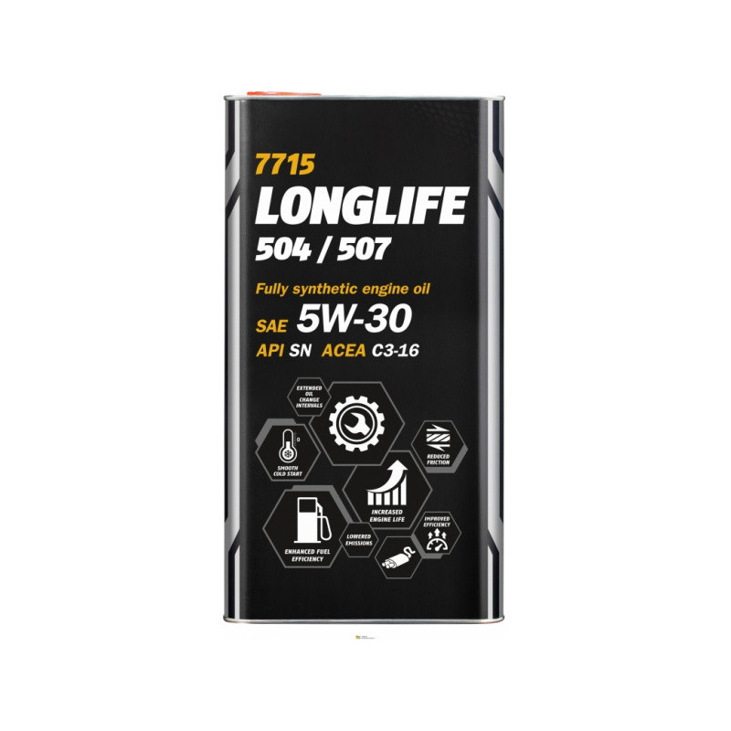 Alyva 7715 METAL LONGLIFE 504/507 5W30 5L