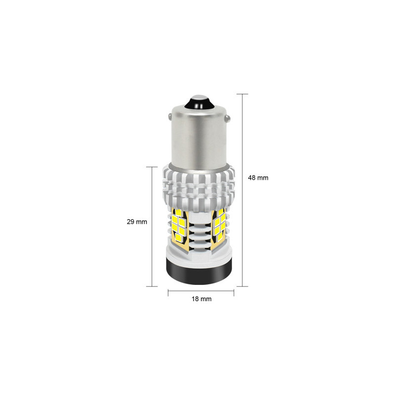 Lemputės BA15s 24SMD 12-24V CANBUS (1156)