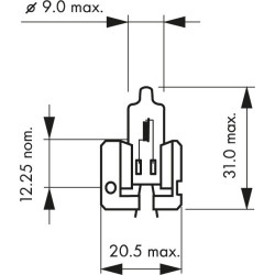 Lemputė 12V/55W X511