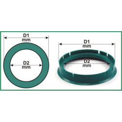 Centravimo žiedai 82.0mm-72.6mm