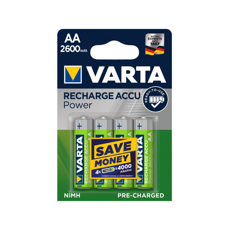 Elementai kraunami AA 2600mAh