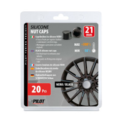 Ratų varžtų dangteliai 21mm juodi 20vnt