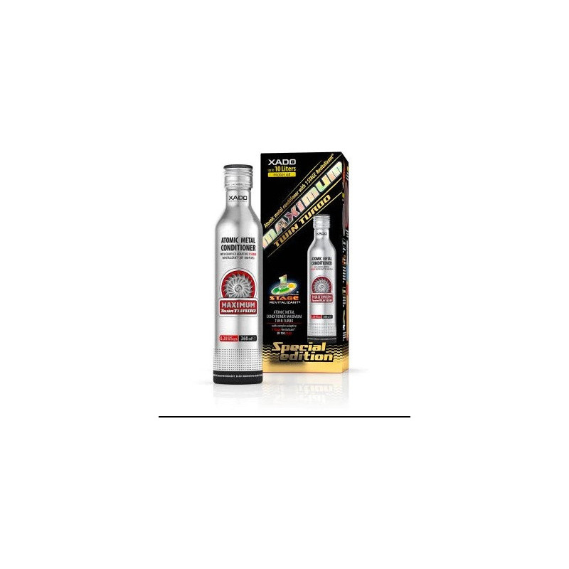 Metalo kondicionierius su revitalizantu  XADO MAXIMUM TWIN TURBO 360 ml