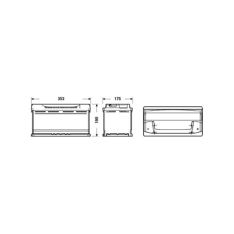 Akumuliatorius 95Ah 800A EA 12V