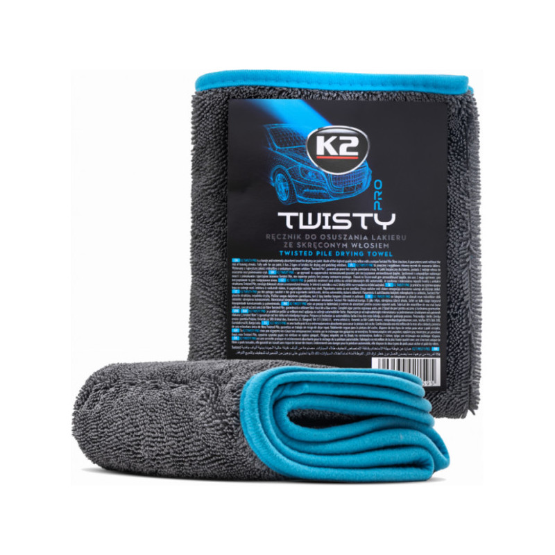Mikropluošto šluostė K2 TWISTY PRO 40X60 600G