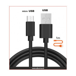 Laidas USB/micro su įkrovimų 2.4A 1M