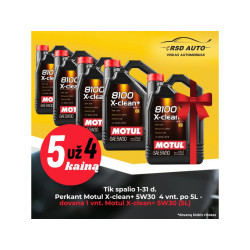 Alyva MOTUL 8100 X-CLEAN+ 5W30 5L  4+1 komplektas