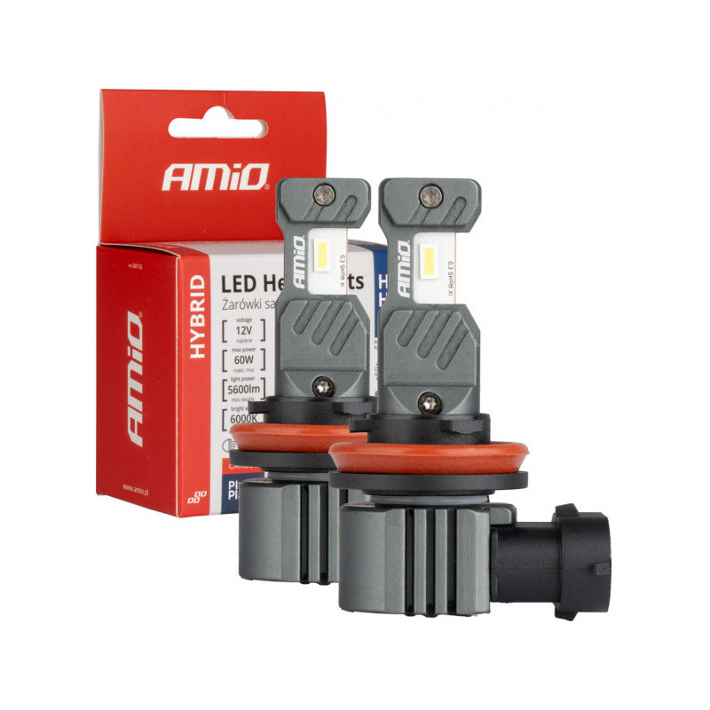 Lemputė LED Hybrid H8 H9 H11 H16 6000K Canbus 60W